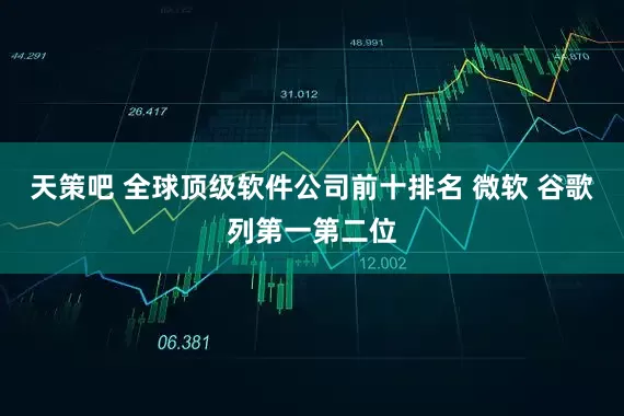 天策吧 全球顶级软件公司前十排名 微软 谷歌列第一第二位